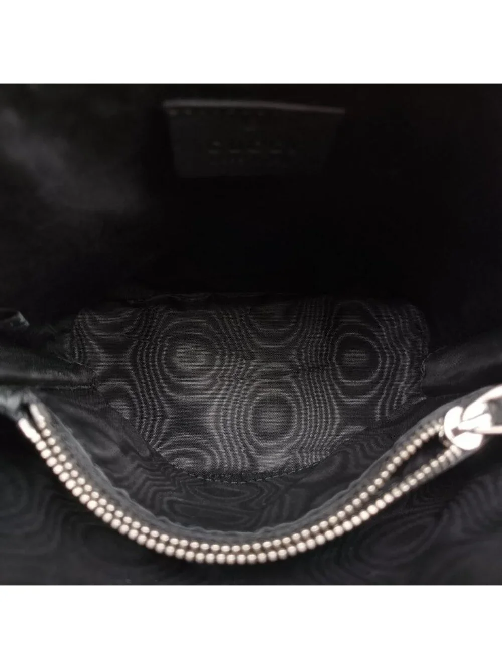 Gucci Sega Collaboration Guccy Print Black Leather Shoulder Bag